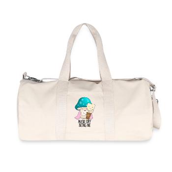 Masque autiste hors autisme névrose épicée - Sac de sport en toile recyclée Stanley/Stella - blanc naturel - Devant
