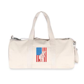 Drapeau Breakdance USA - Sac de sport en toile recyclée Stanley/Stella - blanc naturel - Devant