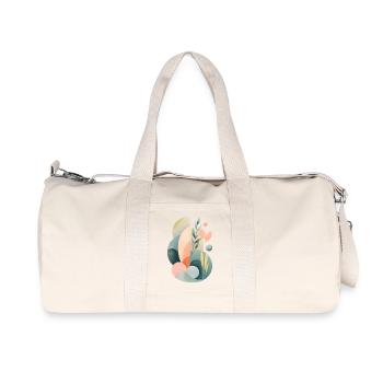 Composition de la flore abstraite pastel - Sac de sport en toile recyclée Stanley/Stella - blanc naturel - Devant