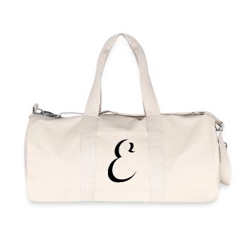 Letter E, name, the letter E - Recycled Canvas Sports Bag by Stanley/Stella - natural - Front
