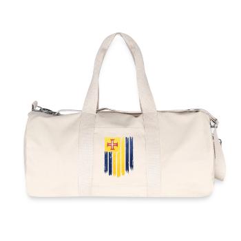 Portuguese flag with cross motif - Recycled Canvas Sports Bag by Stanley/Stella - natural - Front
