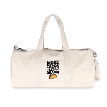 Plus de tacos, moins de drame - Sac de sport en toile recyclée Stanley/Stella - blanc naturel - Devant