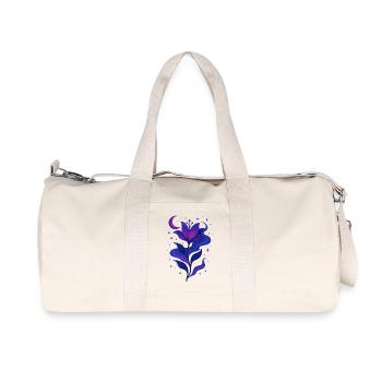 Midnight Bloom Galaxy Flower - Recycled Canvas Sports Bag by Stanley/Stella - natural - Front