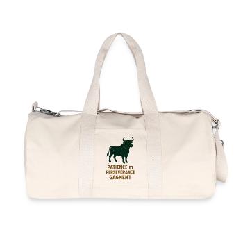 Signe astrologique du Taureau  - Astrologie - Sac de sport en toile recyclée Stanley/Stella - blanc naturel - Devant