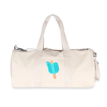 Blue popsicles - Recycled Canvas Sports Bag by Stanley/Stella - natural - Front