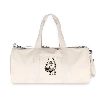 Chiens bergers blancs bergers - Sac de sport en toile recyclée Stanley/Stella - blanc naturel - Devant