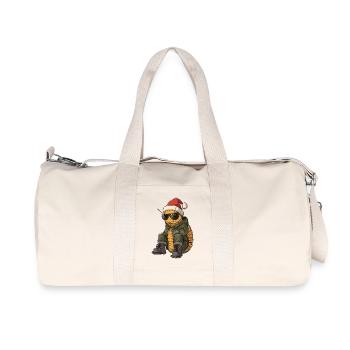 Wurm Weihnachten Winter - Recycelte Canvas-Sporttasche von Stanley/Stella - Naturweiß - Vorne