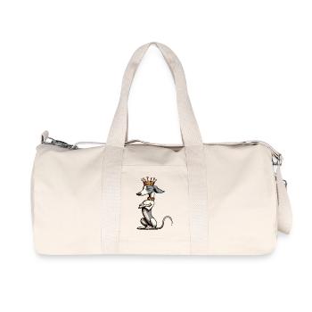 Whippet Greyhound Whippets Propriétaire de lévrier - Sac de sport en toile recyclée Stanley/Stella - blanc naturel - Devant