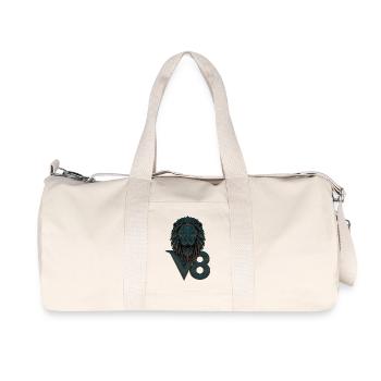 V8 - Sac de sport en toile recyclée Stanley/Stella - blanc naturel - Devant