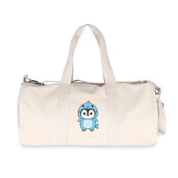 Cute Penguin Cartoon Costume Carnival Carnival - Recycled Canvas Sports Bag by Stanley/Stella - natural - Front