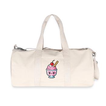 Kawaii Pink Sundae Cup - Recycelte Canvas-Sporttasche von Stanley/Stella - Naturweiß - Vorne
