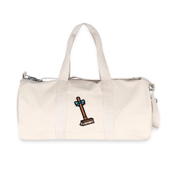 Journée du nettoyage des balais - Sac de sport en toile recyclée Stanley/Stella - blanc naturel - Devant