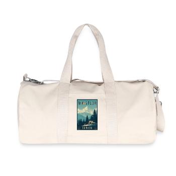 Explore Winter Wonderland Whistler in Canada - Recycled Canvas Sports Bag by Stanley/Stella - natural - Front
