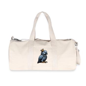 Graupapagei Papagei Papageibesitzer Papageihalter - Recycelte Canvas-Sporttasche von Stanley/Stella - Naturweiß - Vorne