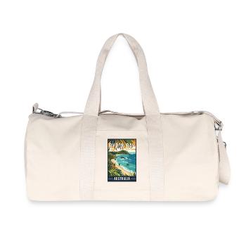 Explorez Byron Bay en Australie - Coastal Bliss - Sac de sport en toile recyclée Stanley/Stella - blanc naturel - Devant