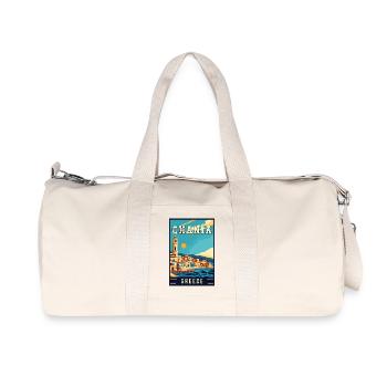 Vivez la magnifique Chanée en Grèce - Sac de sport en toile recyclée Stanley/Stella - blanc naturel - Devant