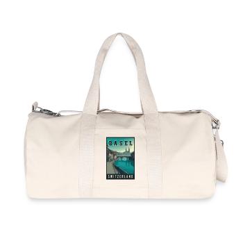Experience River City of Basel in Switzerland - Recycled Canvas Sports Bag by Stanley/Stella - natural - Front