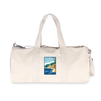 Découvrez des camoglis charmants en Italie - Sac de sport en toile recyclée Stanley/Stella - blanc naturel - Devant