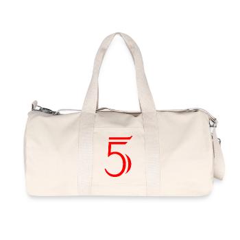 5. ANNIVERSARY. 5 YEARS. 5th ANNIVERSARY. CHILD - Recycled Canvas Sports Bag by Stanley/Stella - natural - Front