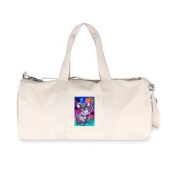 Koala - Recycelte Canvas-Sporttasche von Stanley/Stella - Naturweiß - Vorne