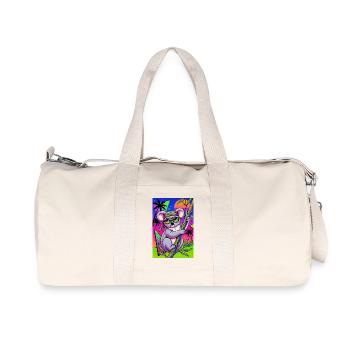 Koala - Sac de sport en toile recyclée Stanley/Stella - blanc naturel - Devant