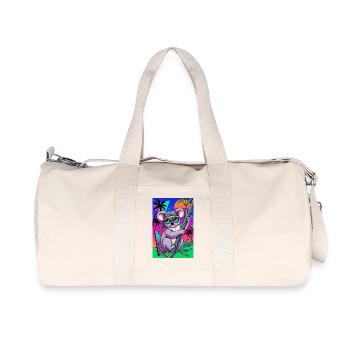 Koala - Recycelte Canvas-Sporttasche von Stanley/Stella - Naturweiß - Vorne