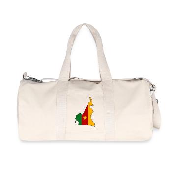 Kamerun Flagge Landkarte - Recycelte Canvas-Sporttasche von Stanley/Stella - Naturweiß - Vorne