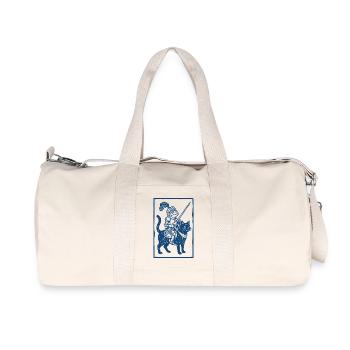 Chevalier Grenouille - Gravure sur bois Fantasy Art - Sac de sport en toile recyclée Stanley/Stella - blanc naturel - Devant