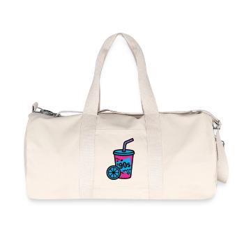 90s Retro Becher Slush Sommer - Recycelte Canvas-Sporttasche von Stanley/Stella - Naturweiß - Vorne