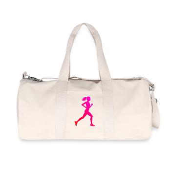 Geschenkidee für eine Laufsportlerin mit Laufsport - Recycelte Canvas-Sporttasche von Stanley/Stella - Naturweiß - Vorne