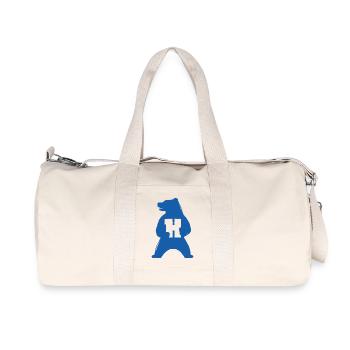 H-Bär Silhouette Blau - Recycelte Canvas-Sporttasche von Stanley/Stella - Naturweiß - Vorne