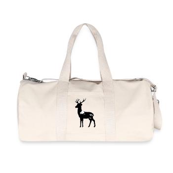 Cerf - Sac de sport en toile recyclée Stanley/Stella - blanc naturel - Devant