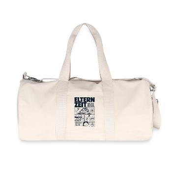 Elternzeit Mein Team Mein Plan Mein Chaos - Recycelte Canvas-Sporttasche von Stanley/Stella - Naturweiß - Vorne