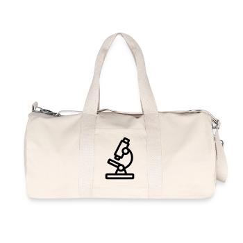 Mikroskop - Recycelte Canvas-Sporttasche von Stanley/Stella - Naturweiß - Vorne