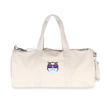 Bisexual Persian Cat Cat Gift - Recycled Canvas Sports Bag by Stanley/Stella - natural - Front