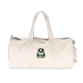 Frog frogs hammock chill nature lover - Recycled Canvas Sports Bag by Stanley/Stella - natural - Front