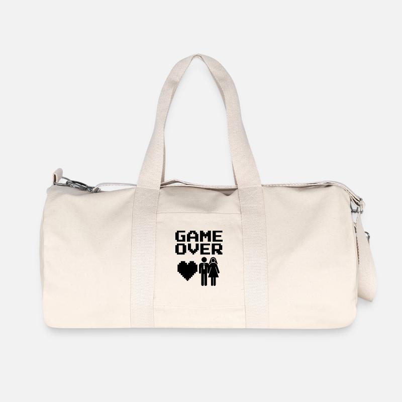 Game Over - Recycelte Canvas-Sporttasche von Stanley/Stella - Naturweiß