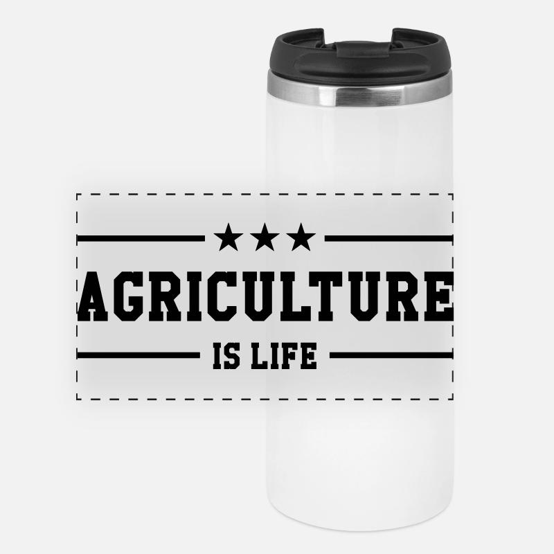 Agriculture is life - Panoramic Thermal Cup - white