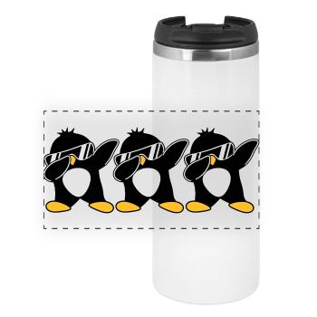 Dab Équipe Pingouin - Mug isotherme panoramique - blanc - Devant