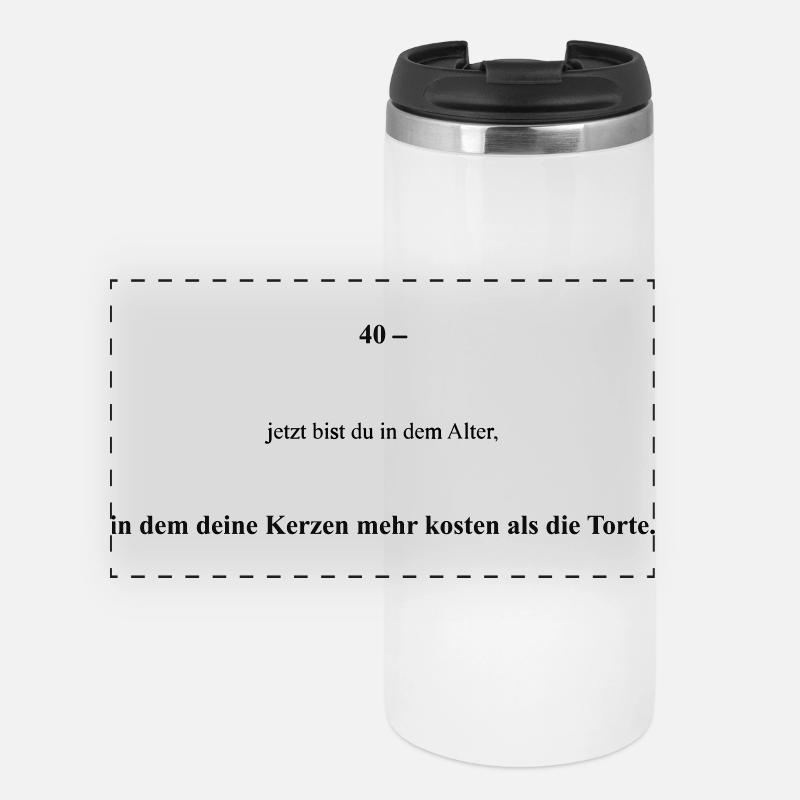 Please upload design - Panoramic Thermal Cup - white