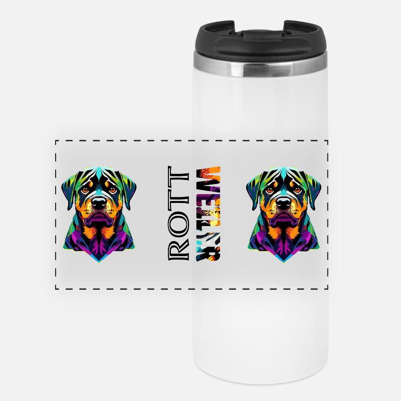 Rottweiler - Panoramic Thermal Cup - white
