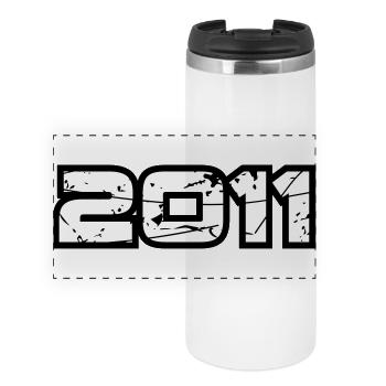 2011 - Panoramic Thermal Cup - white - Front