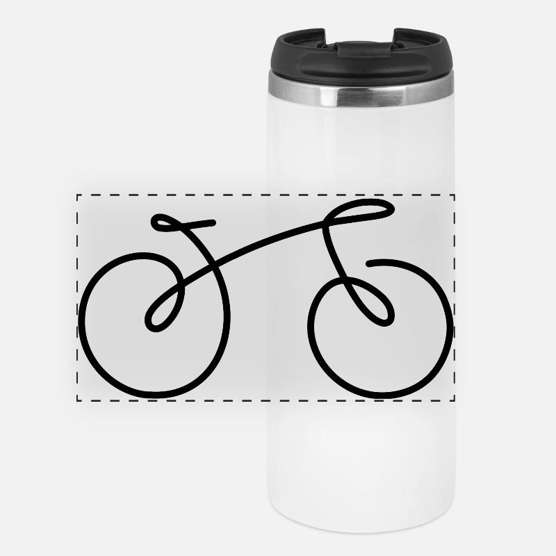 Bicycle Line - Panoramic Thermal Cup - white