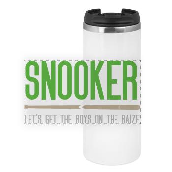 Snooker - Let's get the.boys on the baize - Panoramic Thermal Cup - white - Front