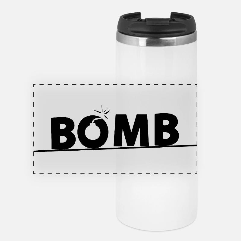 Bombe - Mug isotherme panoramique - blanc