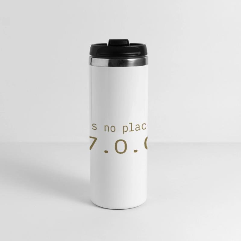 Programmierer Nerd IT Kein Ort wie Localhost Panorama Thermobecher