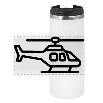 helicopter - Panoramic Thermal Cup - white - Front
