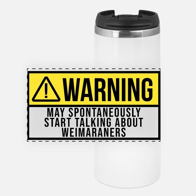 Weimaraner - Panoramic Thermal Cup - white