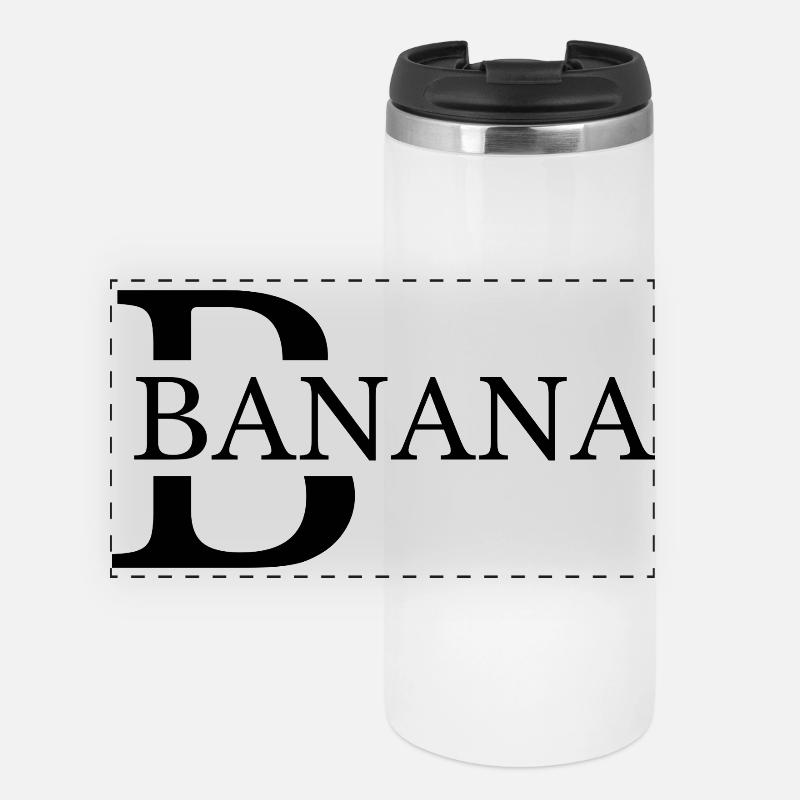 Banana Bold Typography - Panoramic Thermal Cup - white