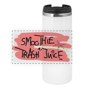 J’adore les smoothies, les jus, les jeunes de fruits - Mug isotherme panoramique - blanc - Devant